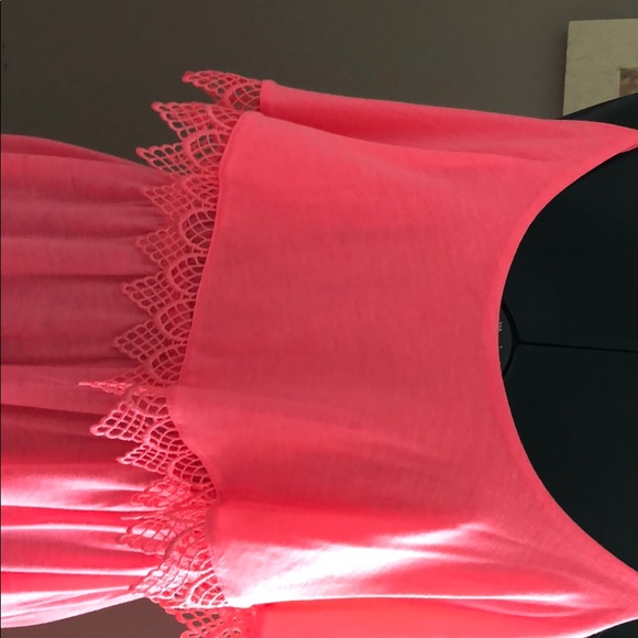 Xhilaration Sun Dress Size Large Bright Pink - Picture 2 of 6